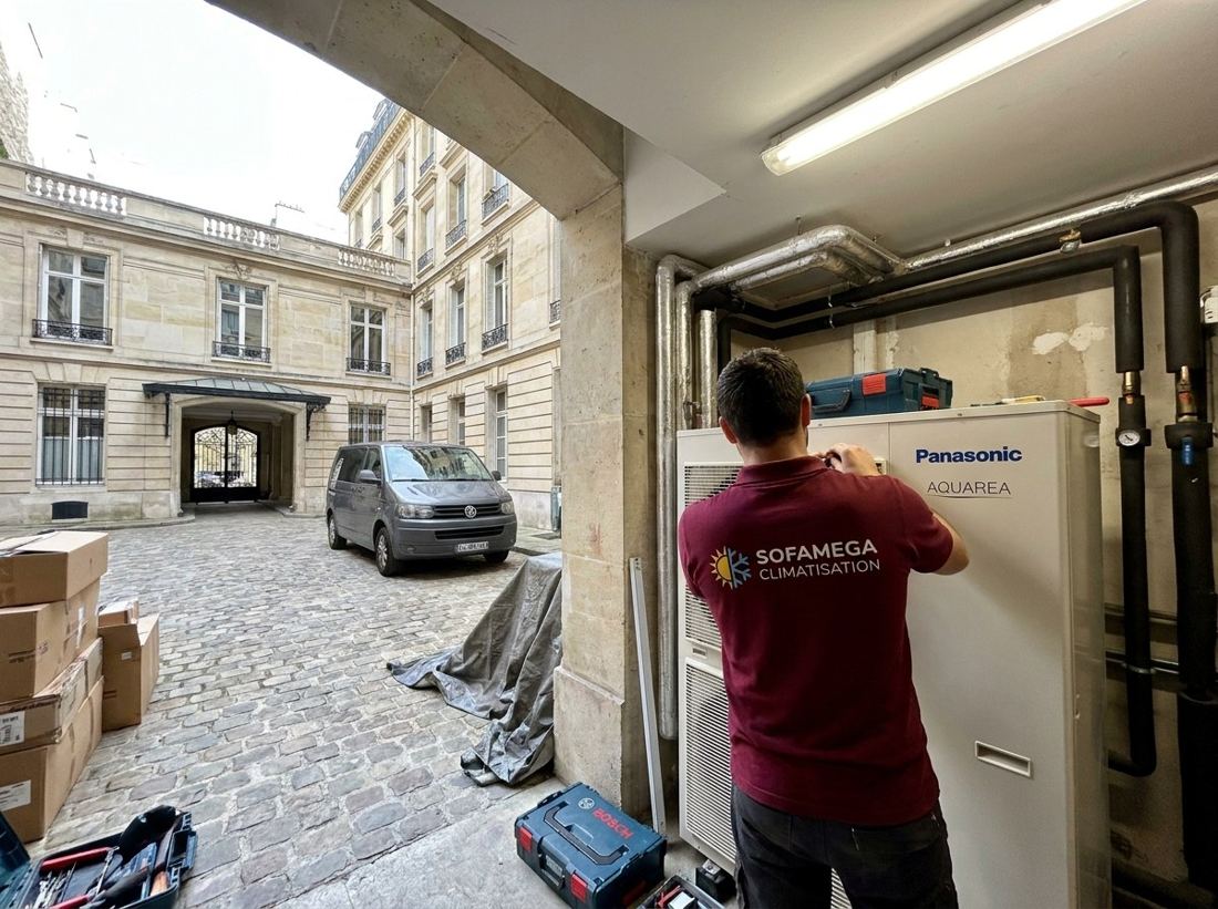 Paris 8ème sofamega climatisation — mise en service